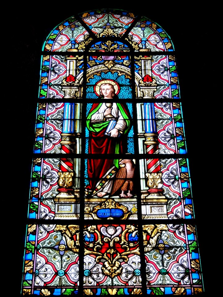 Maroilles (Nord, Fr) église vitrail 12 apôtres 03