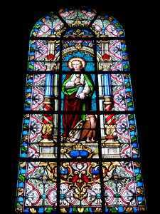 Maroilles (Nord, Fr) église vitrail 12 apôtres 03