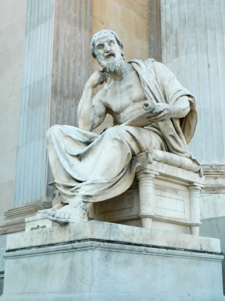 The statue of philosopher antiquity