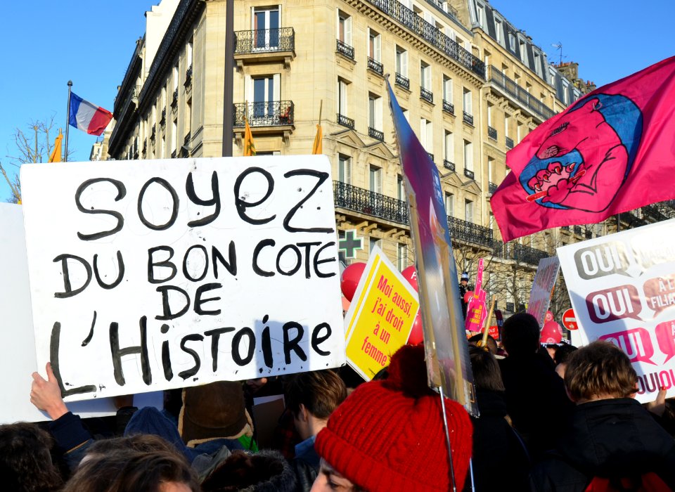 Marriage equality demonstration Paris 2013 01 27 14