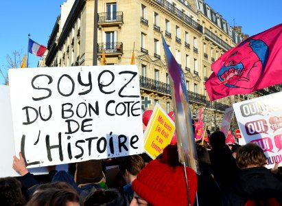 Marriage equality demonstration Paris 2013 01 27 14