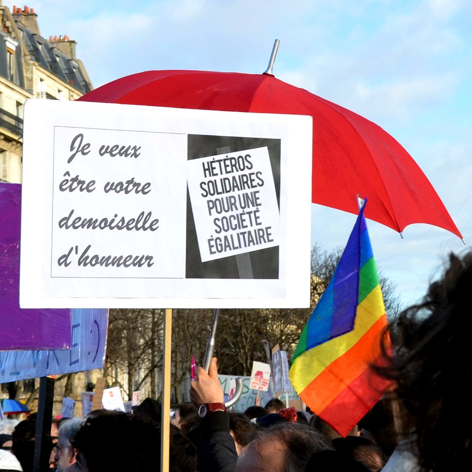 Marriage equality demonstration Paris 2013 01 27 08