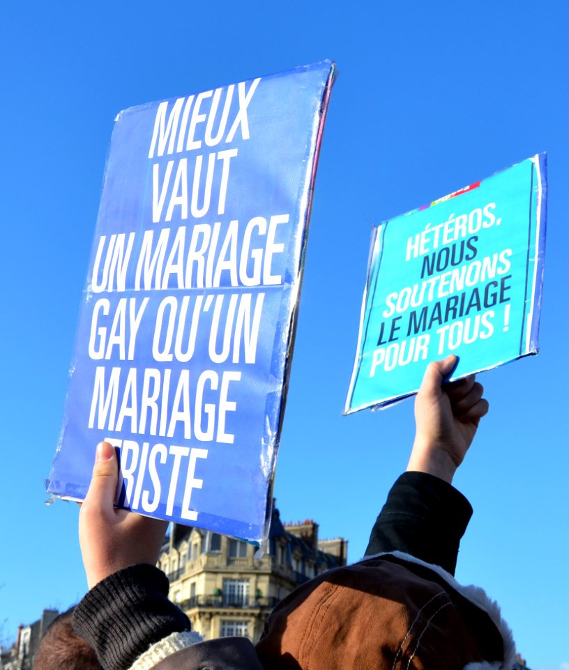 Marriage equality demonstration Paris 2013 01 27 06
