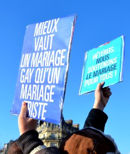 Marriage equality demonstration Paris 2013 01 27 06