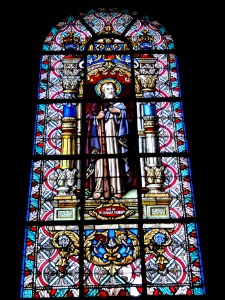 Maroilles (Nord, Fr) église vitrail 12 apôtres 04