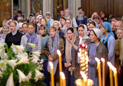 Monastery holiday choir photo