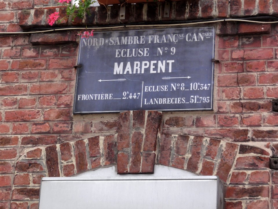Marpent (Nord) écluse 9 plaquette