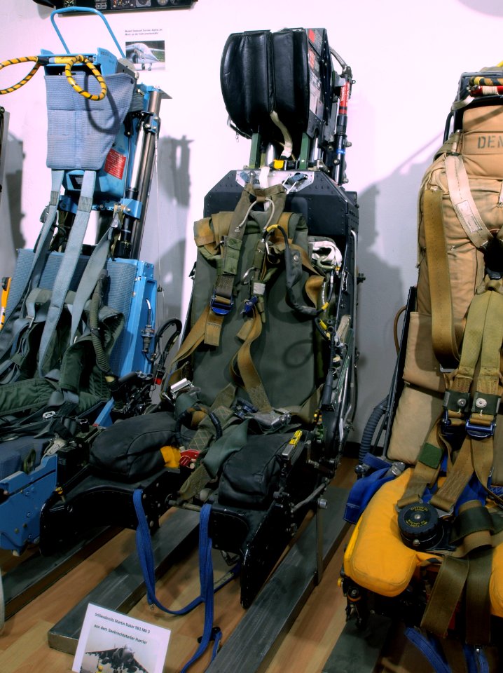 Martin Baker 9B1 Mk. 3 ejection-seat of a Harrier. 3 ejection-seat of a Harrier