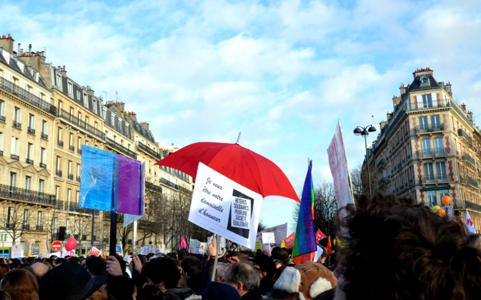 Marriage equality demonstration Paris 2013 01 27 05