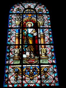 Maroilles (Nord, Fr) église vitrail 12 apôtres 09