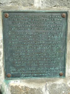 Marlborough Settlement marker - Marlborough, MA - DSC04346