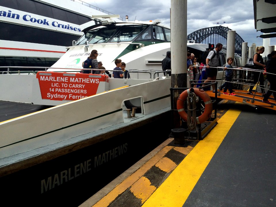 Marlene Mathews at Circular Quay