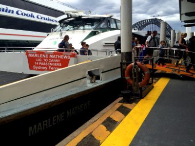 Marlene Mathews at Circular Quay