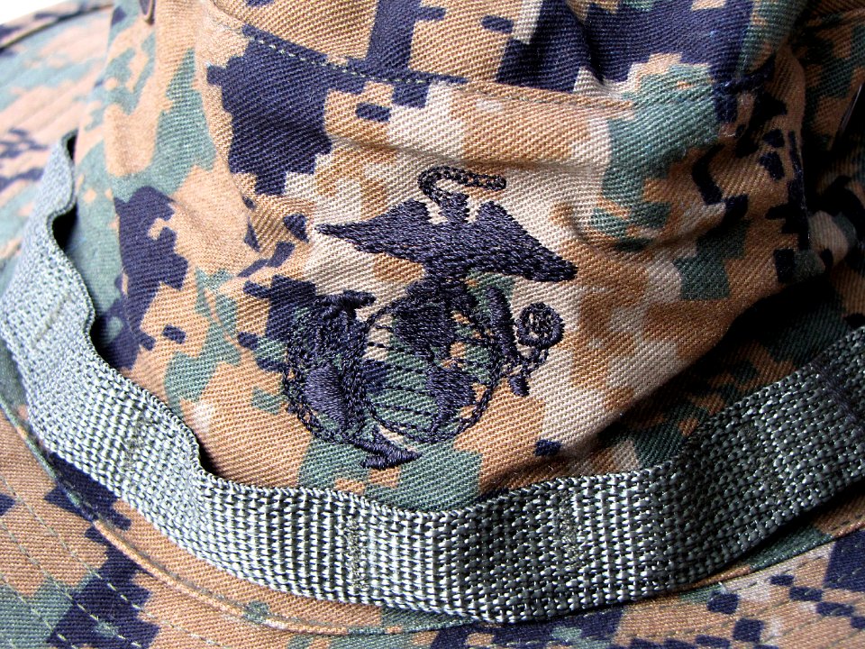 MARPAT boonie hat with insignia