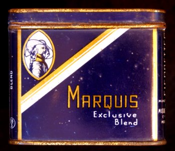 Marquis cigarettes tin, front