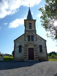 Marquigny (Ardennes) église, façade