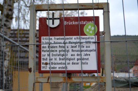 Markelsheim, Brückenkapelle, Tafel
