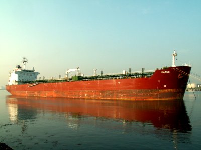 Marne p2 docked at the Caland canal, Port of Rotterdam, Holland 01-Jul-2006
