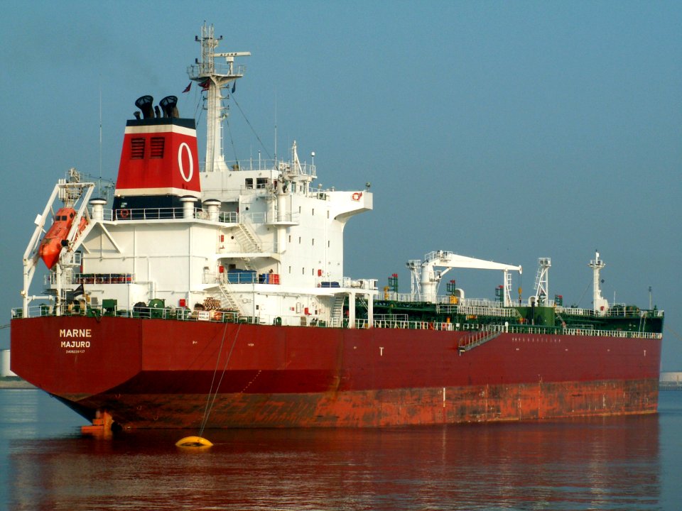 Marne p1 docked at the Caland canal, Port of Rotterdam, Holland 01-Jul-2006