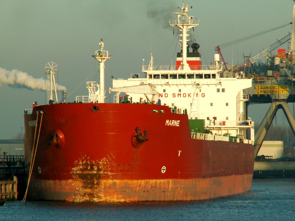 Marne IMO 9228837 at the Botlek haven, Port of Rotterdam, Holland 23-Jan-2006