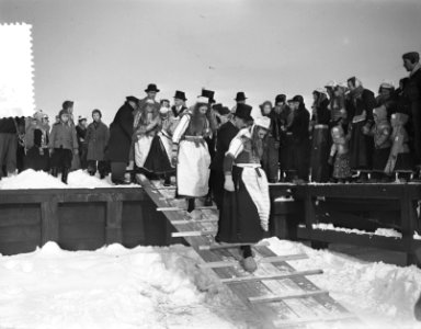 Markerbruiloft op ijs Gouwzee, Bestanddeelnr 907-5969