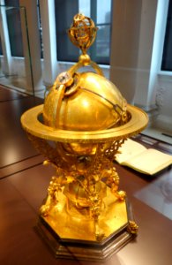 Mechanical celestial globe, Johannes Reinhold and Georg Roll, Augsburg, 1586 - Mathematisch-Physikalischer Salon, Dresden - DSC08072