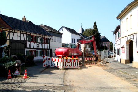 Meckenheim Lüftelberg, Petrusstraße, Bauarbeiten September 2011