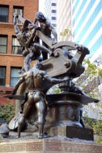 Mechanics Monument by Douglas Tilden - San Francisco, CA - DSC03542