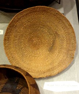 Meal-sifting basket, Hupa - Oakland Museum of California - DSC04973
