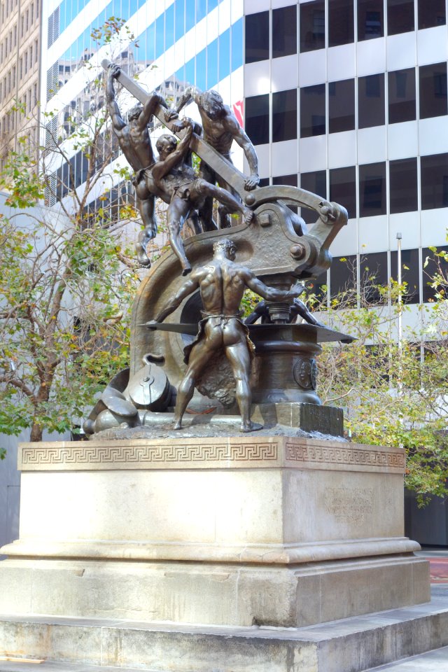 Mechanics Monument by Douglas Tilden - San Francisco, CA - DSC03537