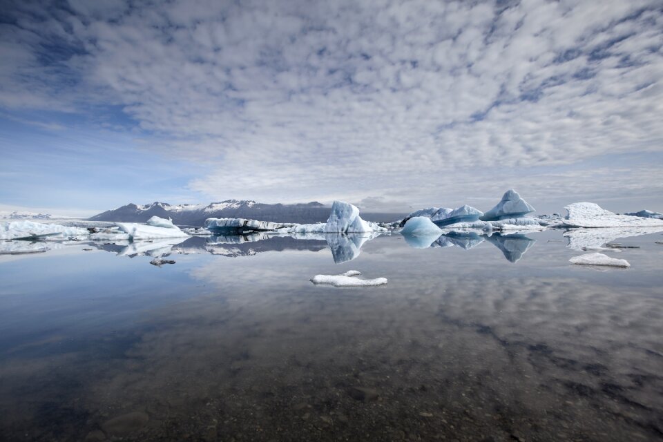 Landscape lagoon jokulsarlon