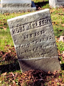 McCleery (Robert), Lebanon Church Cemetery, 2015-10-23, 01