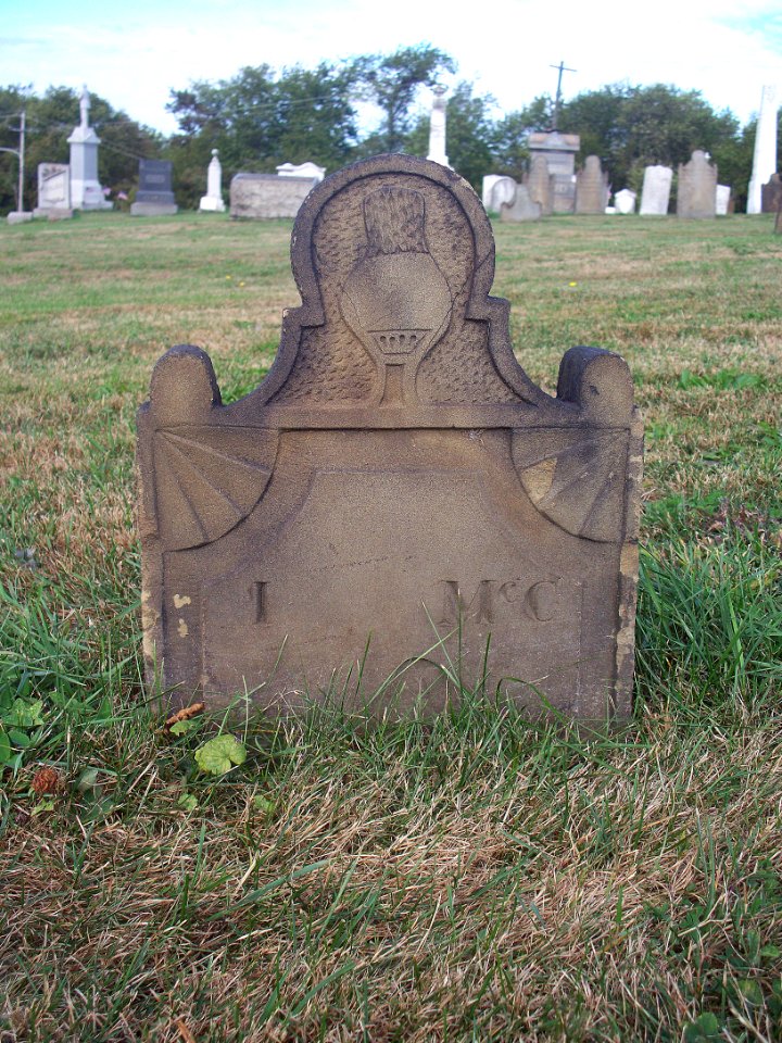 McClean (Isabella) footstone, Robinson Run Cemetery, 2015-09-27, 01