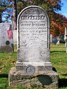 McClure (Alexander), Lebanon Church Cemetery, 2015-10-23, 01