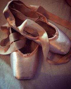 Dance pointe shoes photo