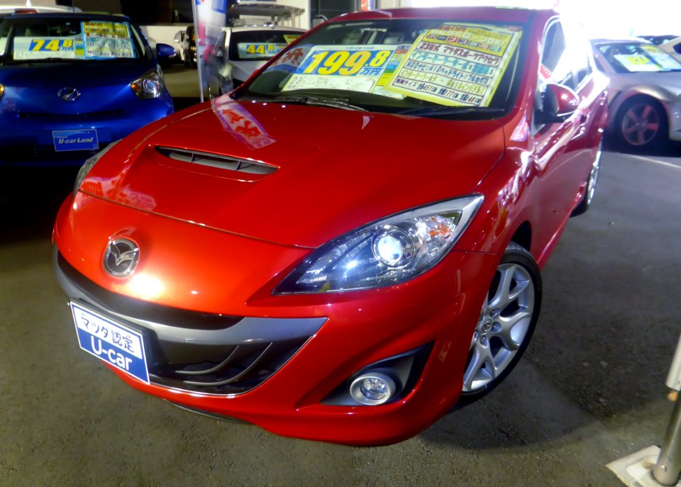 Mazdaspeed Axela (BL) at night front