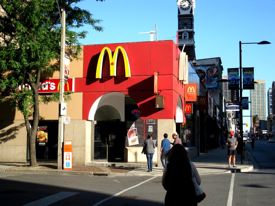 McDonalds on Yonge, on block north of College -a