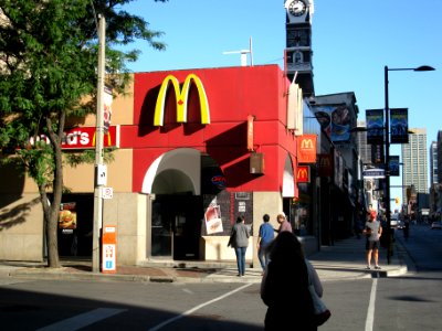 McDonalds on Yonge, on block north of College -a