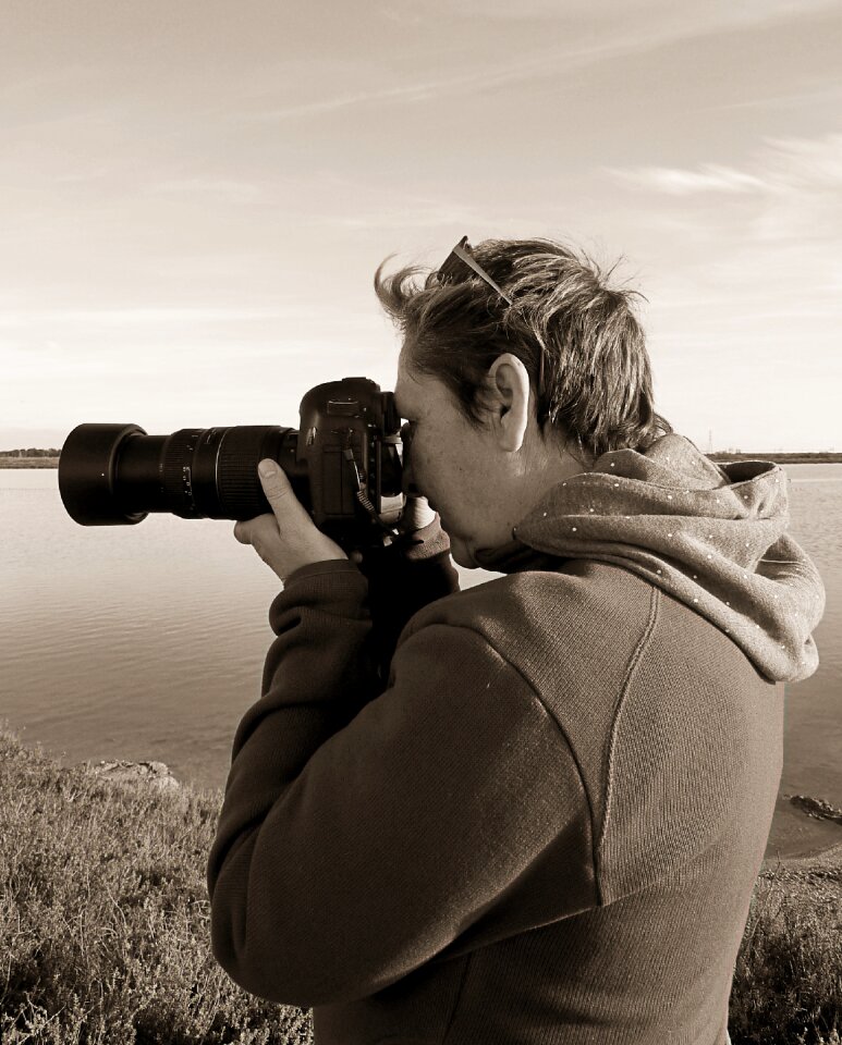Picture black white camera