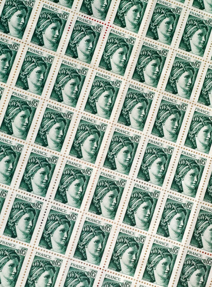 Collection stamp collection background