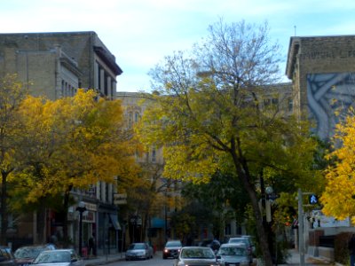 McDermot Ave in the Exchange District of Winnipeg Manitoba