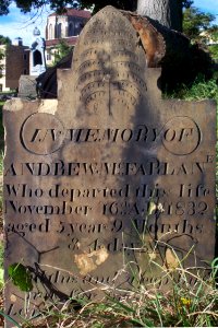McFarlane (Andrew), St. Clair Cemetery, 2015-10-06, 02