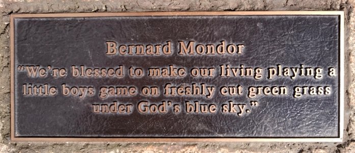 McCoy Stadium - Ben Mondor plaque
