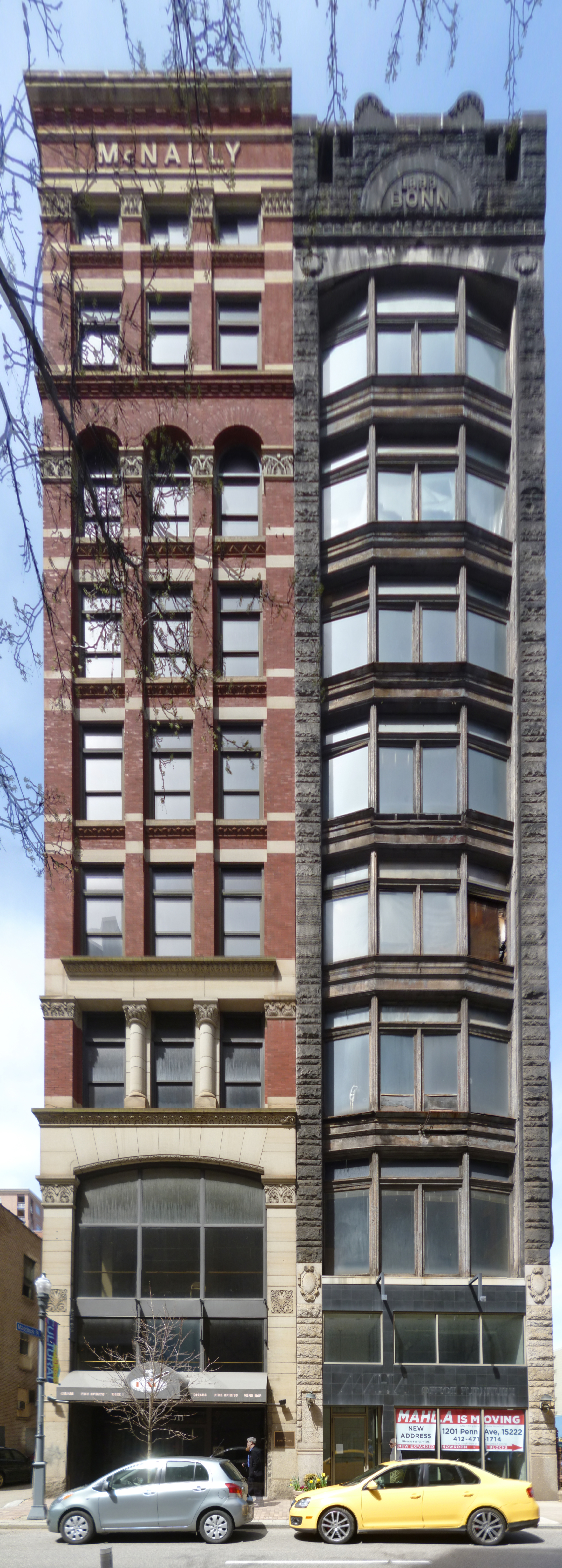 McNally and Bonn Buildings, Penn Avenue, 2015-04-12