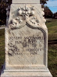 McConnell Monument, Robinson Run Cemetery, 2015-09-27, 03