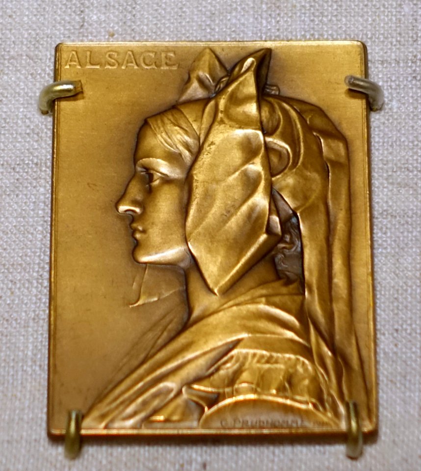Medal (Alsace) by George Henri Prud'homme, 1919, bronze - Portland Museum of Art - Portland, Maine - DSC03967