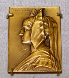 Medal (Alsace) by George Henri Prud'homme, 1919, bronze - Portland Museum of Art - Portland, Maine - DSC03967