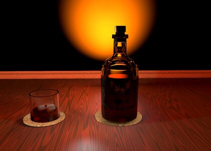 Drink brandy whiskey photo