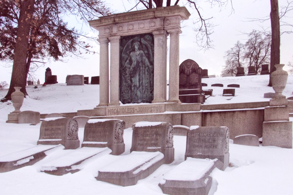 McCandless-Johnston Monument, Allegheny Cemetery, 2015-02-19, 01