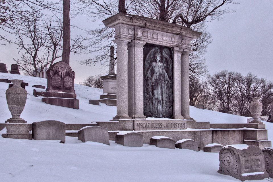McCandless-Johnston Monument, Allegheny Cemetery, 2015-02-19, 02
